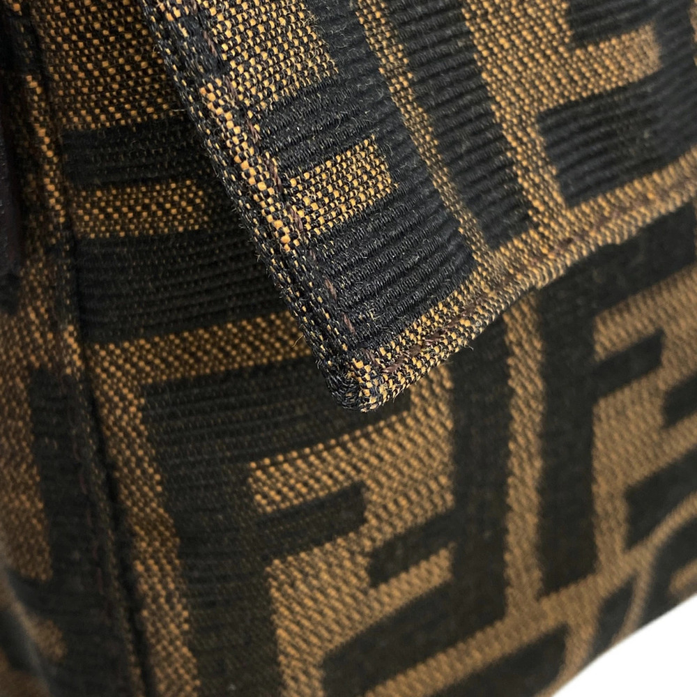 Fendi Zucca Mamma Baguette Shoulder Bag leather brown - Picture 4 of 7